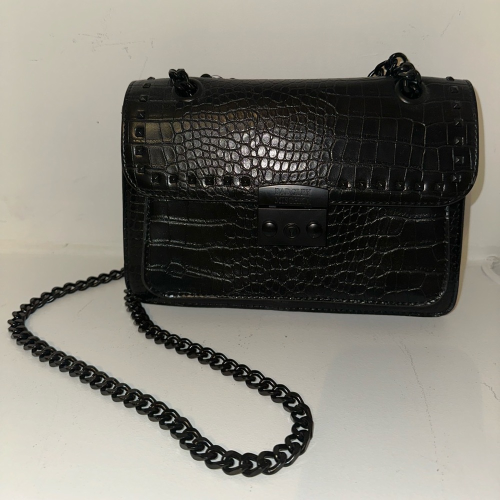Badgley Mischka black crossbody bag never used!!
